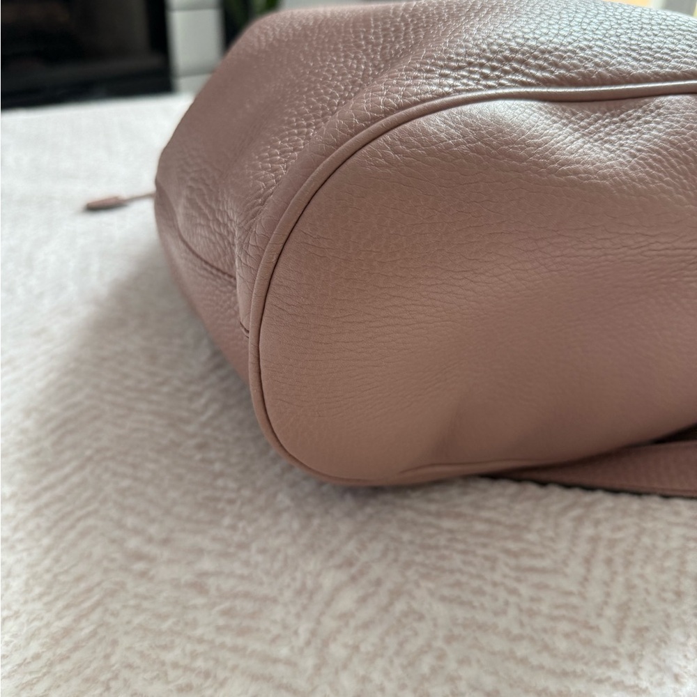 Gucci Pink Leather Drawstring Backpack - Picture 7 of 12